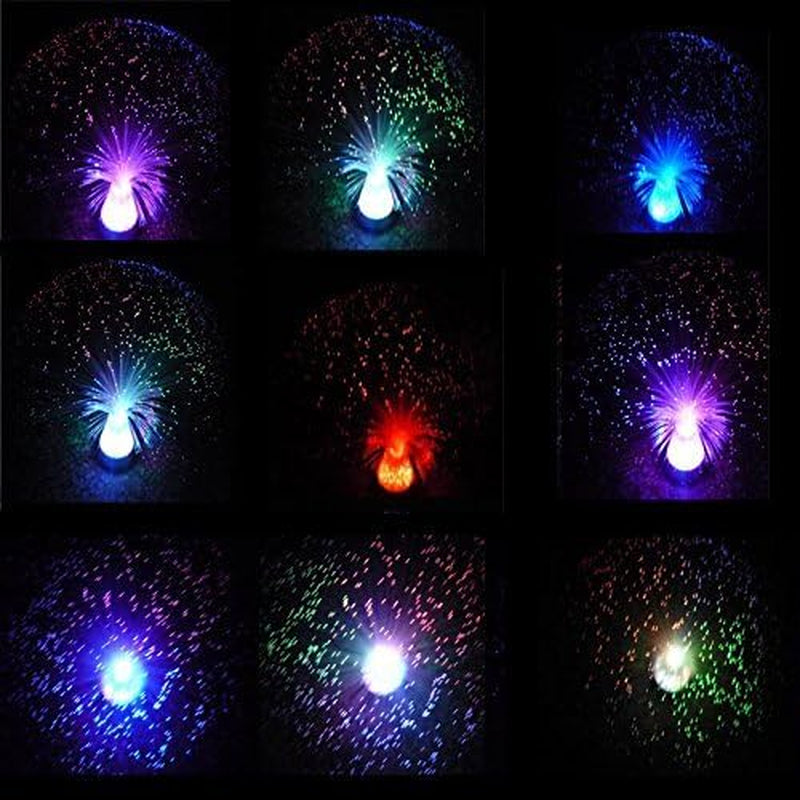 Ice Fiber Optic Mood Novelty Lamps Lighting Glacier Lite with Color-Changing Crystals Base
