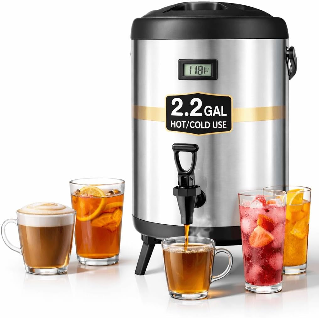 2.2 Gallon Insulated Beverage Dispenser with Spigot