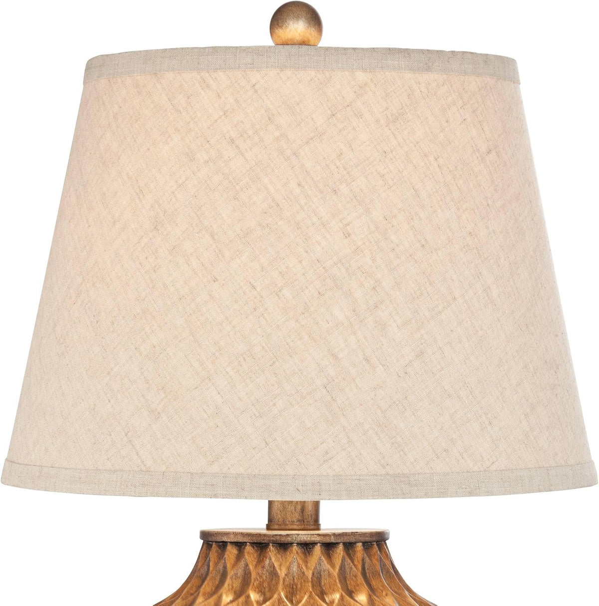 Buckhead Warm Bronze Brown 22" High Table Lamps Set of 2 Geometric