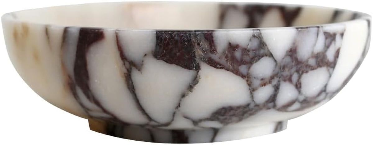 Luxury Decorative Marble Bowl, 7.8" Natural Marble Key Bowl for Home Decor
