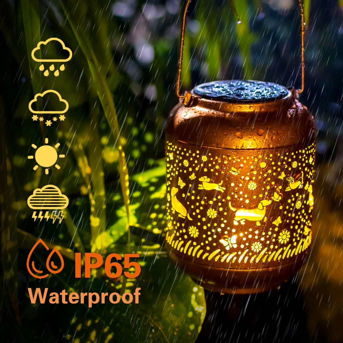 Dachshund Dog Solar Lanterns Outdoor Waterproof Hanging Solar Lights Dachshund Dog Gifts for Women & Men Metal Decorative LED Dachshund Dog Lanterns for Garden Decor,Patio,Lawn,Pathway,Yard