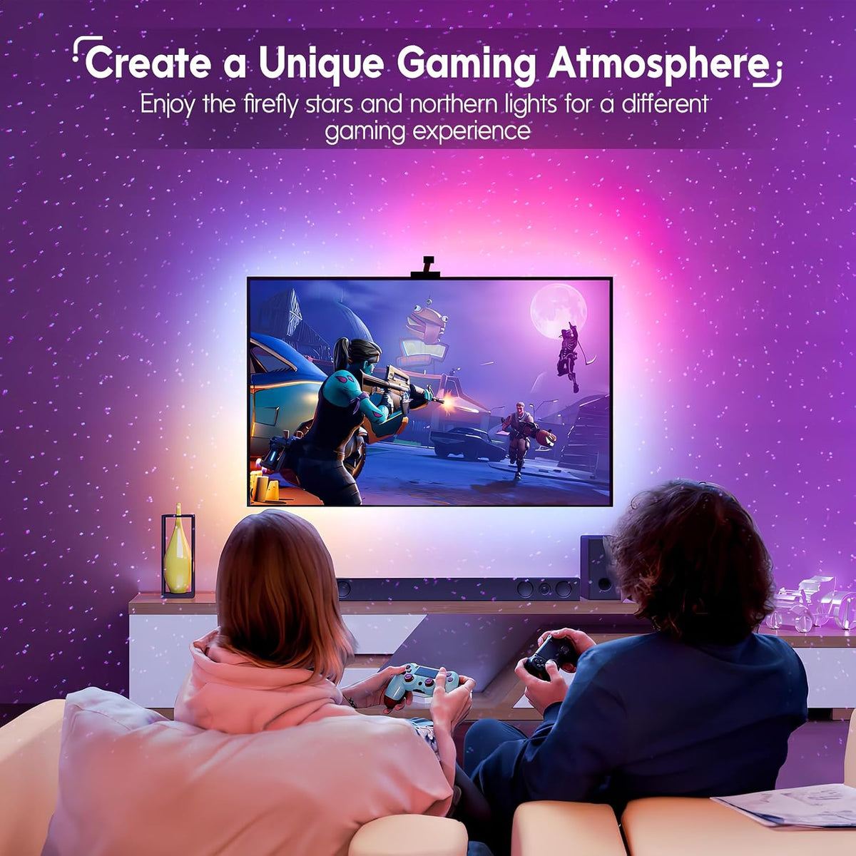 Aurora Light Projector, Galaxy Light Star Projector for Bedroom