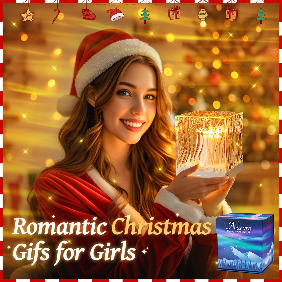 Northern Lights for Bedroom,15 White Noise + Bluetooth Galaxy Light Projector,Rgb Multi-Color Lamps for Night Stands Home Decor Living Room Night Light for Kids Gifts for Teen Girls