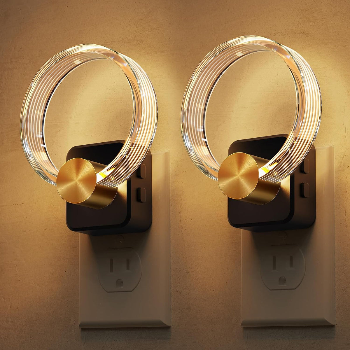 Night Lights Plug into Wall, 2 Pack Plug in Night Lights