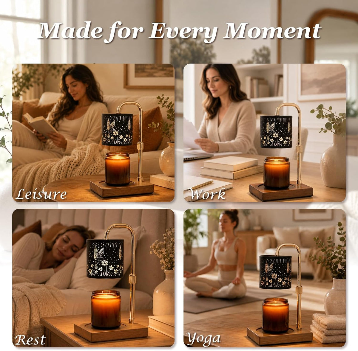 Hummingbird Candle Warmer Lamp Timer - Birthday Gifts for Women