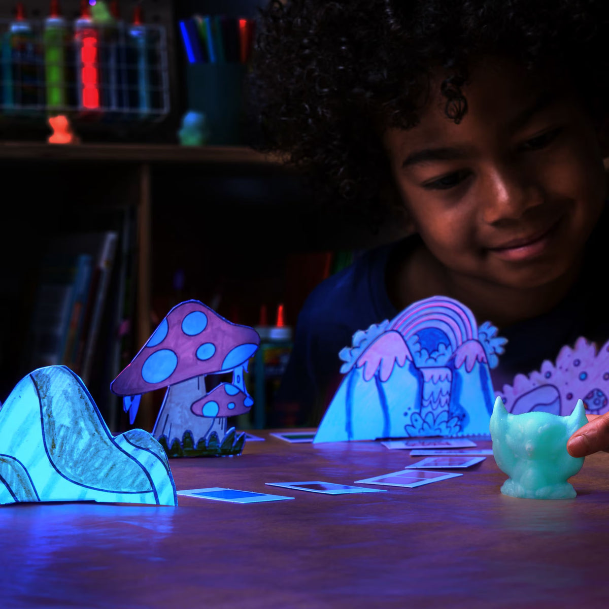 Elmer’S Squishies DIY Squishy Toy Kit, 2 Count Mystery Characters, Glow in the Dark Color