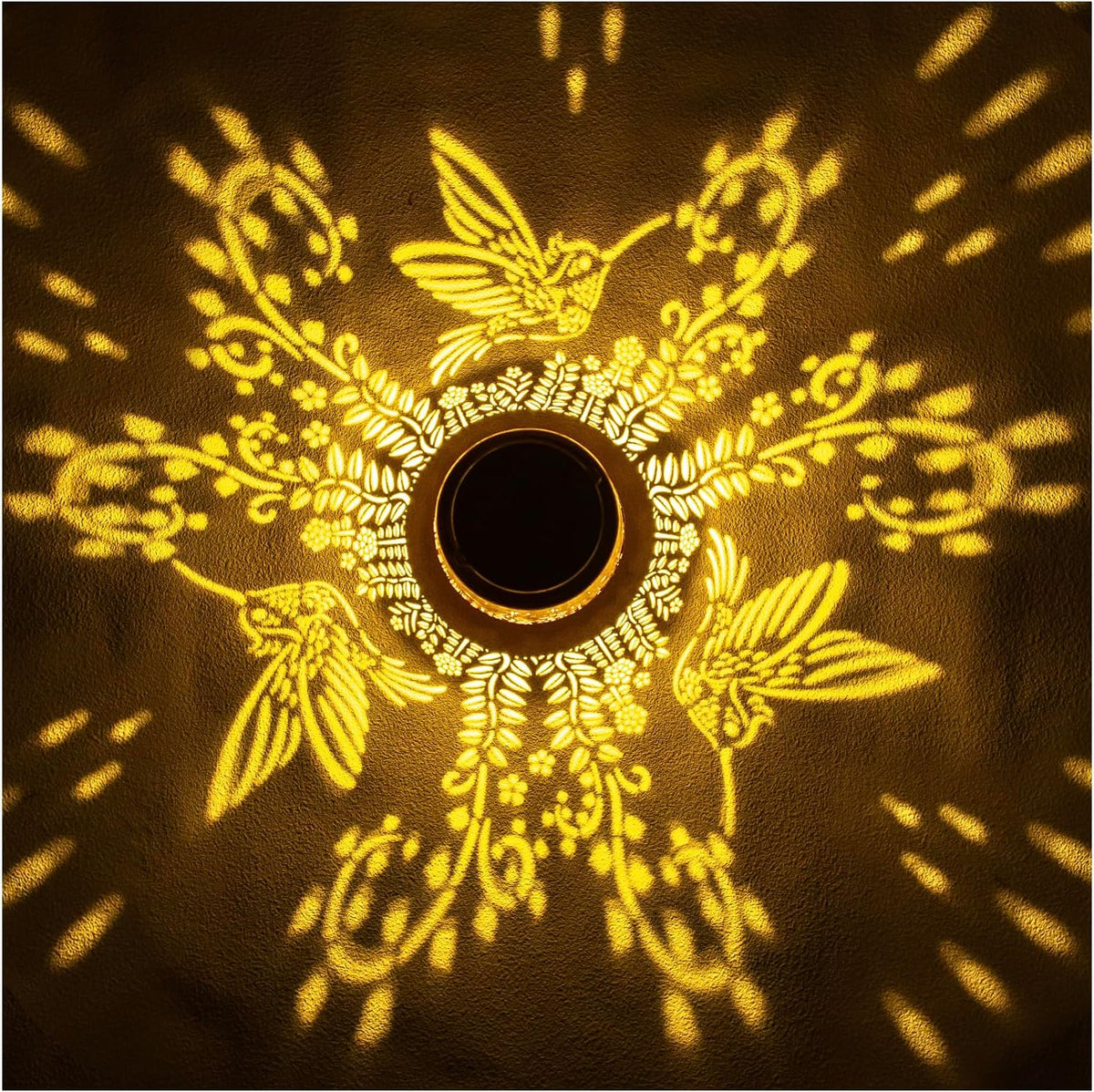 Hummingbird Solar Lantern,Metal Solar Light,Hummingbird Gifts for Women Men
