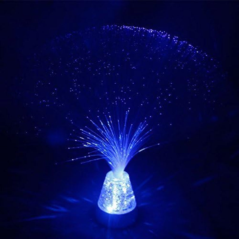 Ice Fiber Optic Mood Novelty Lamps Lighting Glacier Lite with Color-Changing Crystals Base
