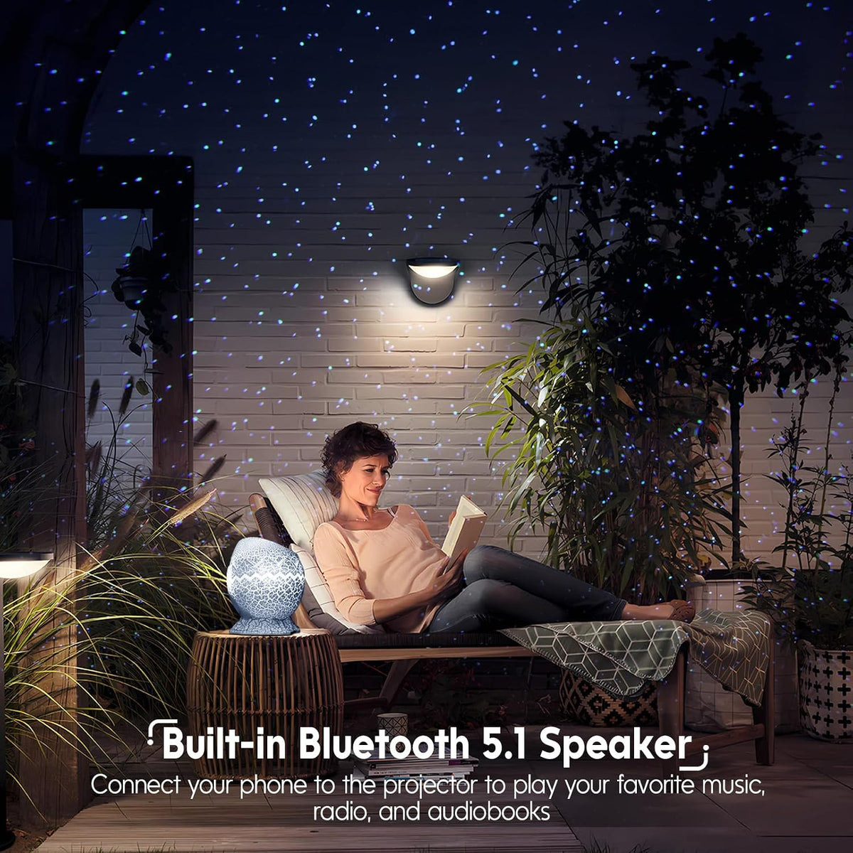 Aurora Light Projector, Galaxy Light Star Projector for Bedroom