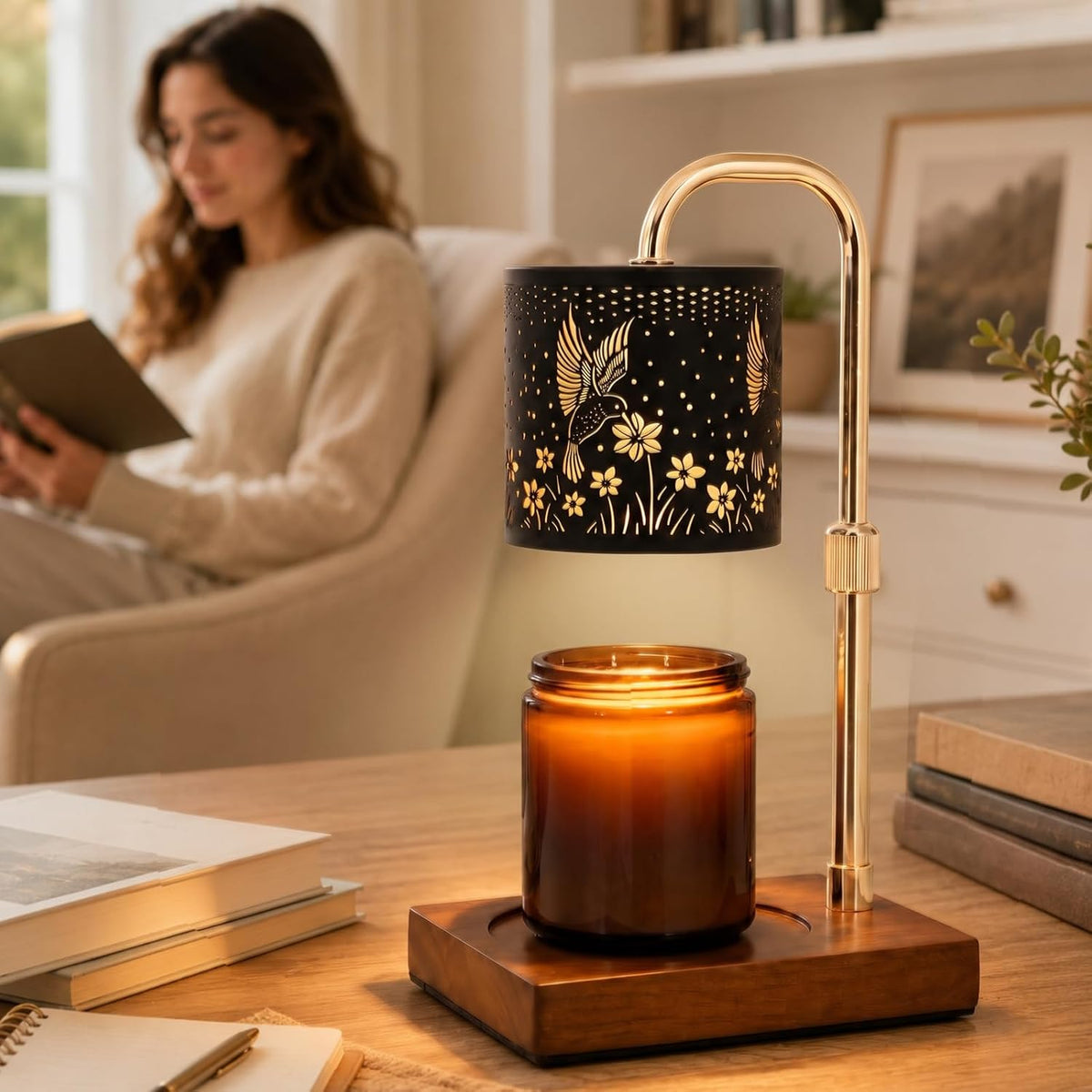 Hummingbird Candle Warmer Lamp Timer - Birthday Gifts for Women