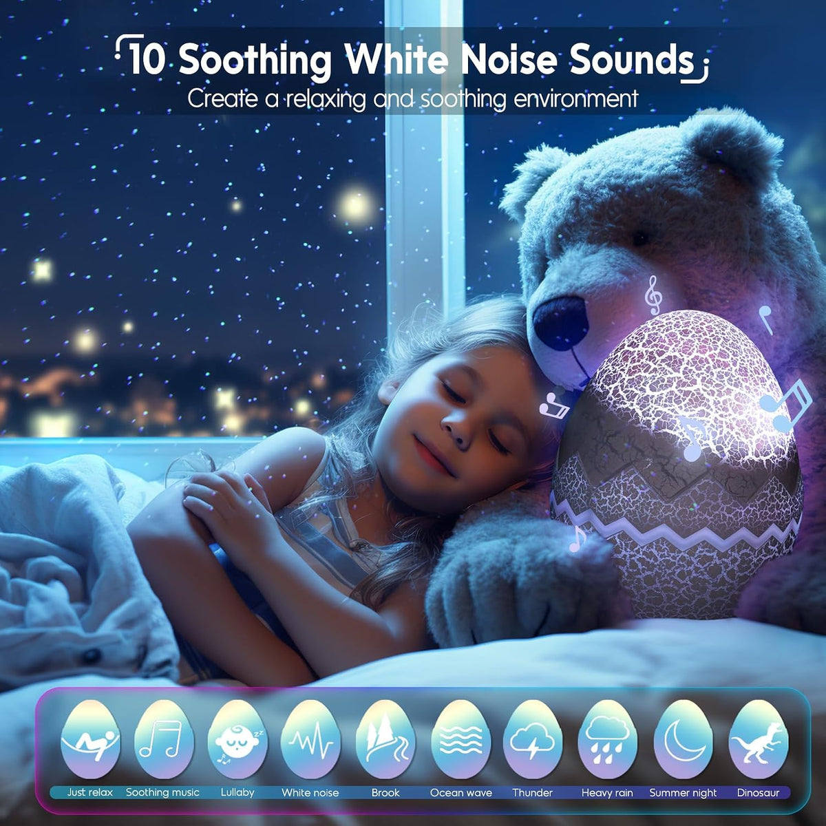 Aurora Light Projector, Galaxy Light Star Projector for Bedroom