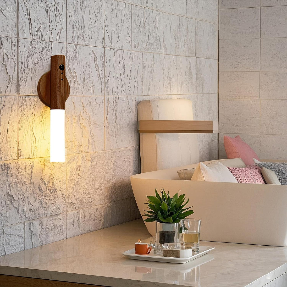 Wooden Motion Sensor Night Lights