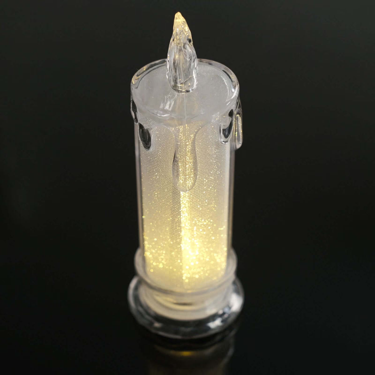 3 Pack | 7" Warm White LED Flameless Tea Light Candles, Battery Operated Candle Lamp